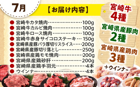 【定期便全3回】宮崎牛を楽しむ！宮崎づくしBBQセット ブランド 最高級 霜降り
