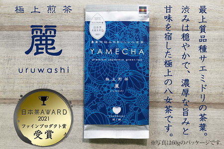 お試し企画【八女茶】原田茶園 極上煎茶 麗至 12g（茶葉タイプ） お試し 八女 極上 煎茶 福岡 茶葉 お茶