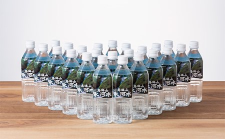 3回定期便【水の郷百選】山形県 鳥海山 氷河水（ひょうがすい） 500ml×24本 天然水 ミネラルウォーター 軟水 F2Y-6302