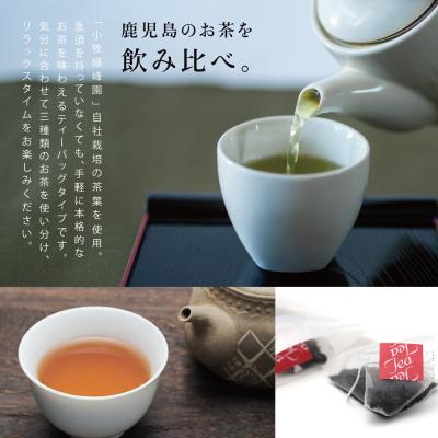 ふるさと納税 南さつま市 3種の鹿児島茶セット[緑茶・玄米茶・紅茶] 計60個(各10個×6袋) ティーバッグタイプ |  | 01