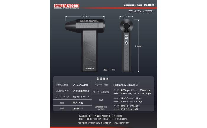 【スピード配送】モバイルジェットブロワー / 車 車用品 カー用品 バイク アウトドア 精密機器 洗車 モバイルブロワー メンテナンス ケア用品 掃除 モバイル 小型 軽量 充電式 乾燥 愛車 / 恵