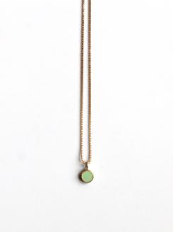 ネックレス K10 七宝 ミントグリーン ゴールド Kenichi Kondo