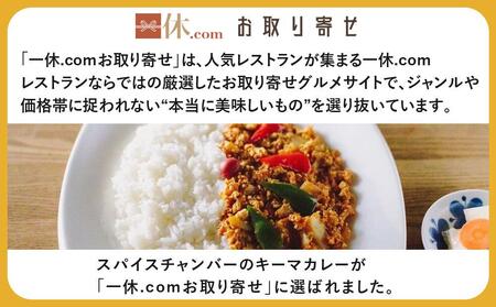 【スパイスチャンバー×一休】キーマカレー(辛) ×3食セット〈冷凍真空パック〉［ 京都 カレー 人気店 食べログ百名店 キーマカレー 辛口 人気 おすすめ グルメ 簡単 時短 ギフト お取り寄せ 通販
