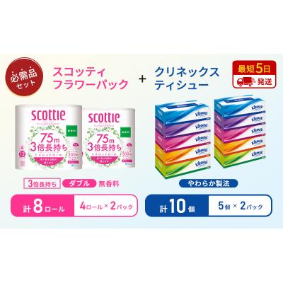 ふるさと納税 岩沼市 ティッシュ+トイレットペーパー無香料2P[No.5704-1782] |  | 01
