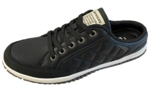 紳士用スライダースニーカー      JK 1313（ブラック/26.0cm）