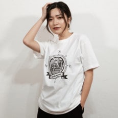 揖斐川町 マンホールTシャツ 白 Lサイズ