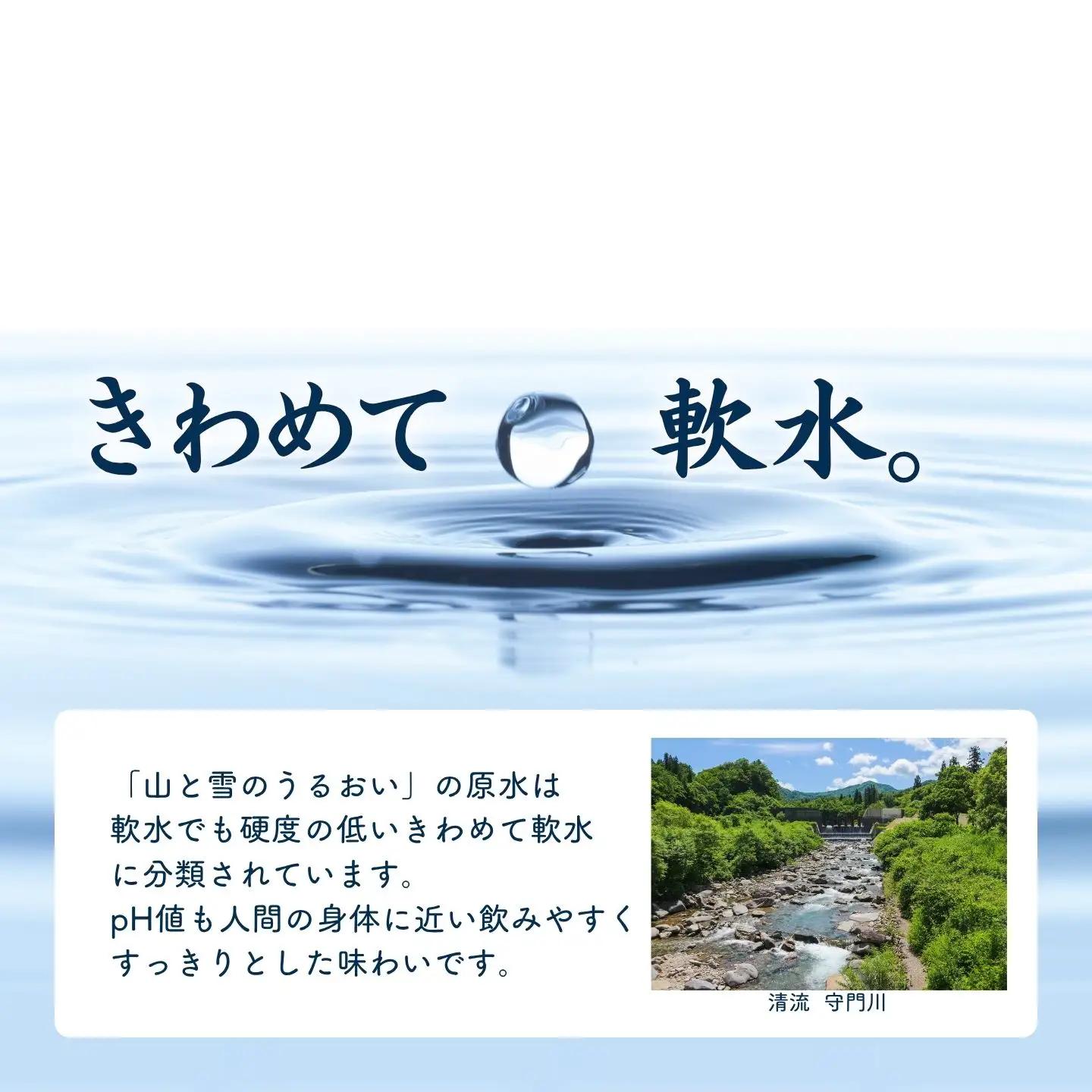 ミネラルウォーター 山と雪のうるおい 500ml×48本 軟水 ナチュラルミネラルウォーター 防災