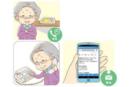 郵便局のみまもりサービス「みまもりでんわサービス（携帯電話3か月）」 ／ 見守り お年寄り 故郷 高齢者 代行 山口県 No.055
