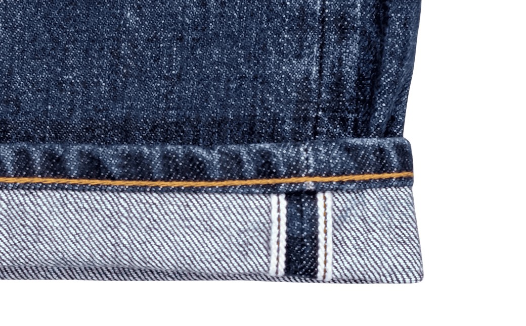 【限定モデル】児島産 オリジナルセルビッチデニム使用 BLUESAKURA ストレートジーンズ/BLUE