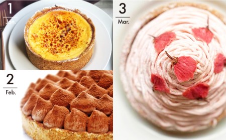 【3回定期便】贅沢ケーキが毎月届く！大人のタルト定期便【心優　-Cotoyu Sweets-】[KAA307]/ 長崎 平戸 菓子 スイーツ ケーキ タルト プリン ストロベリー 苺 いちご あまおう
