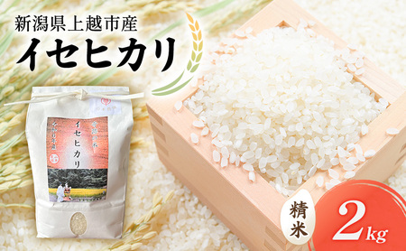 新米 令和7年 新潟県上越市産 奇跡のお米 イセヒカリ 2kg 2キロ 米 お米 いせひかり 山本農園 ご飯 精米 新潟 上越