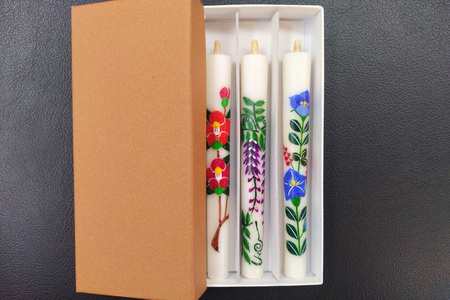 会津絵ろうそく 5勺 3丁入｜会津若松 会津 會津 絵ろうそく ろうそく ロウソク ローソク 伝統品 ギフト 贈答 [1104]