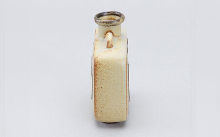 かしわ窯　一輪挿し　グリップデザイン角型【1541735】