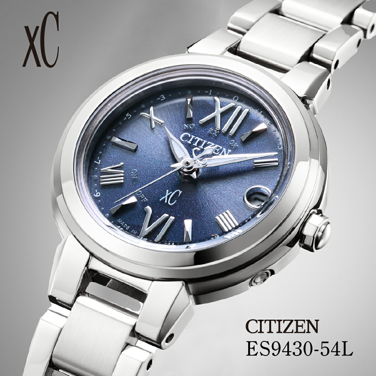 【ふるさと納税】CITIZEN xC basic collection ES9430-54L | シチズン citizen クロスシー腕時計 時計 正規品 レディース ビジネス スーツ カジュアル フォーマル 贈答 贈答用 ギフト プレゼント 母の日 国内製造 国産 電波 ソーラー エコドライブ 防水 埼玉県 所沢市