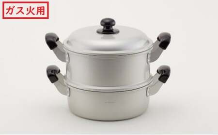 蒸し器 ガス火用 ゆうげ紀行蒸し器セット 24cm 両手鍋 セット 蓋 蓋付き せいろ 蒸し料理 アルミ製 北陸アルミ 北陸アルミニウム 日本製 調理器具 キッチン用品 日用品 富山県 雑貨 なべ  FAD-0486