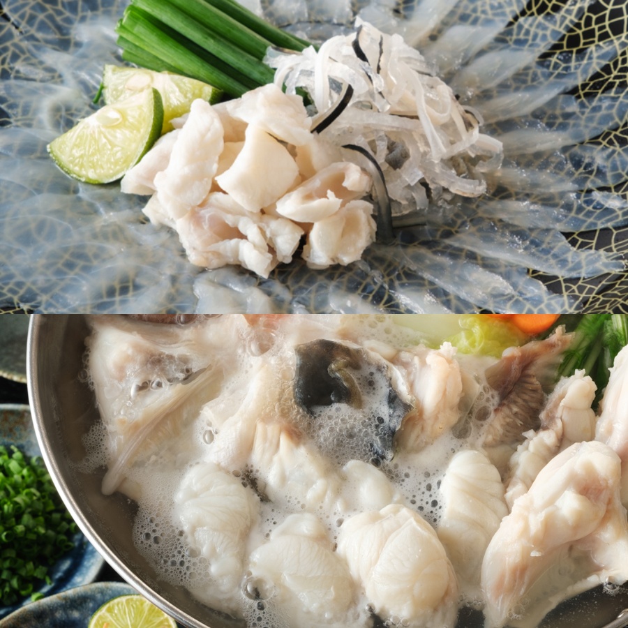 ＜丸義商店＞天然とら河豚「あのりふぐ」刺身・鍋セット4～5人前