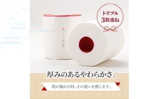 【望月製紙】トイレットペーパー 無香料 うさぎ8ロールギフトボックス 高級 トリプル ３枚重ね 22ｍ 純粋パルプ100％ やわらか 箱入り 贈答 プレゼント ギフト お祝い お返し 人気 かわいい