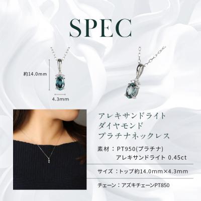 ふるさと納税 京都市 【京セラ】クレサンベール〈アレキサンドライト・天然ダイヤモンド〉ネックレス【プラチナ/6月誕生石】 |  | 02