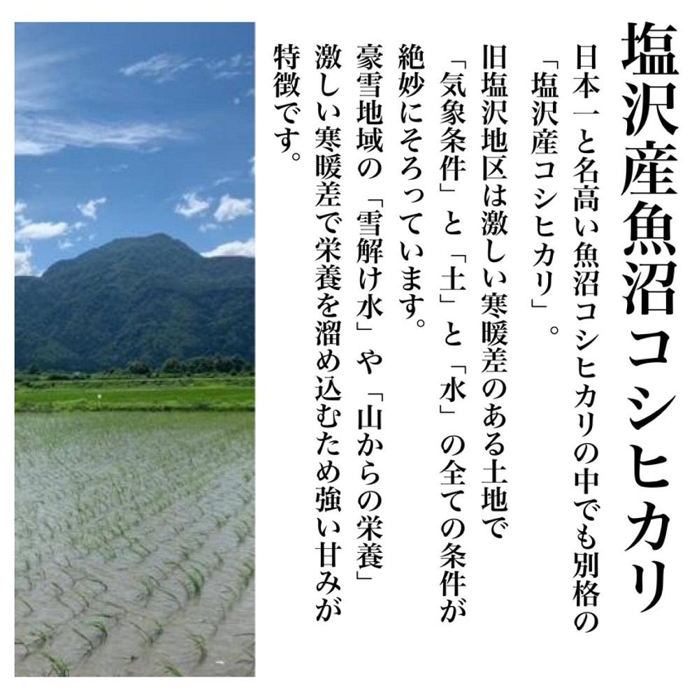 【令和6年度産】新潟県塩沢産コシヒカリ そのまんま真空パック 900ｇ×6袋