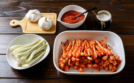 【韓国鉄板料理 久ー韓】久米島産「島らっきょうキムチ」4パック