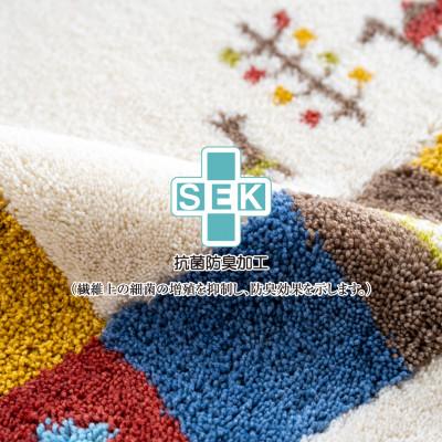 ふるさと納税 海南市 玄関マット シエラ 50×80cm ベージュ ウィルトン織り 日本製 ギャッベ 洗える 室内 風水 |  | 03