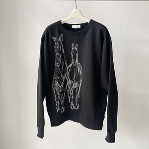 HORSE SWEATSHIRT【Sサイズ／BLACK】 [h125]