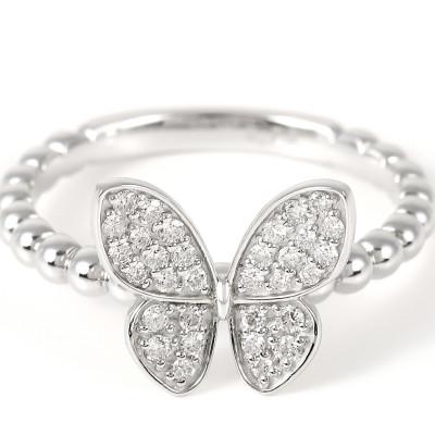 ふるさと納税 山梨県 0.2ct  蝶々　ダイヤリング　R3683DI-P2　#7 |  | 03