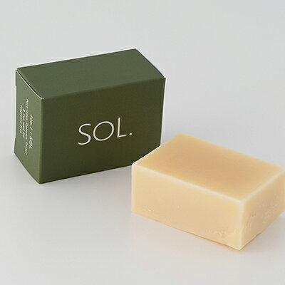【ふるさと納税】SOL.ハンドメイドフェイスソープNO. 1：SOL 保存料不使用 無着色料 無香料 天然由来 顔用 身体用 国産 茶の実油配合 皮脂汚れ 古い角質 保湿 自然な茶の実の香り