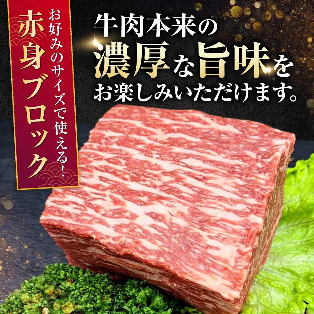 【全6回定期便】熊本県産A5等級 黒毛和牛 和王 赤身ブロック 約500g 計約3kg 牛肉ブロック[AYCH033]