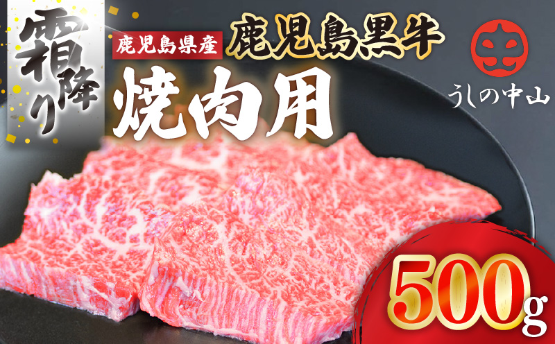 2109-1 うしの中山 霜降り 焼肉用 500g　KN050-037