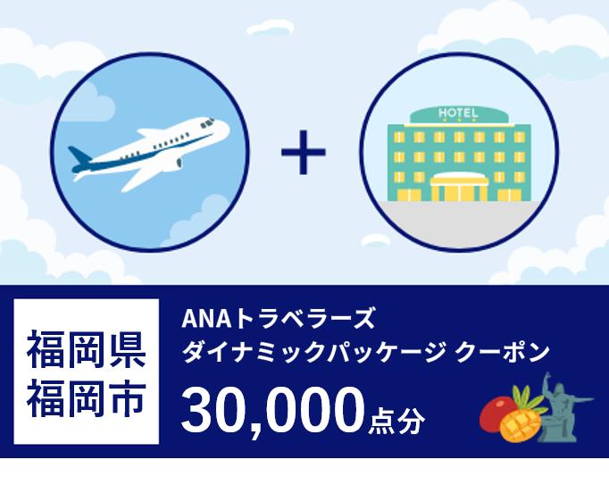 福岡県福岡市 ANAトラベラーズダイナミックパッケージ割引クーポン 30,000点分