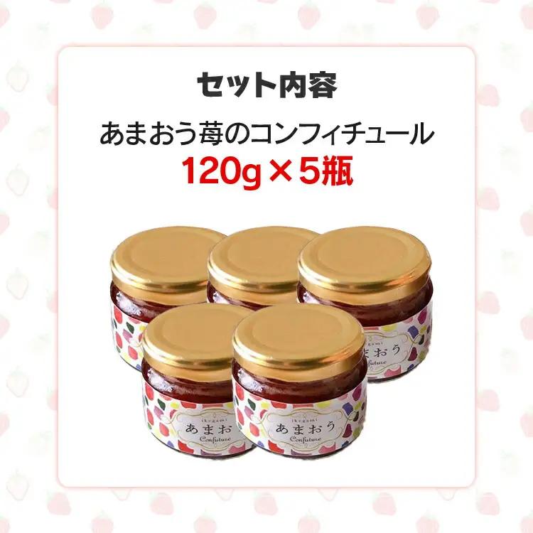 あまおうコンフィチュール120ｇ×5瓶　BD12