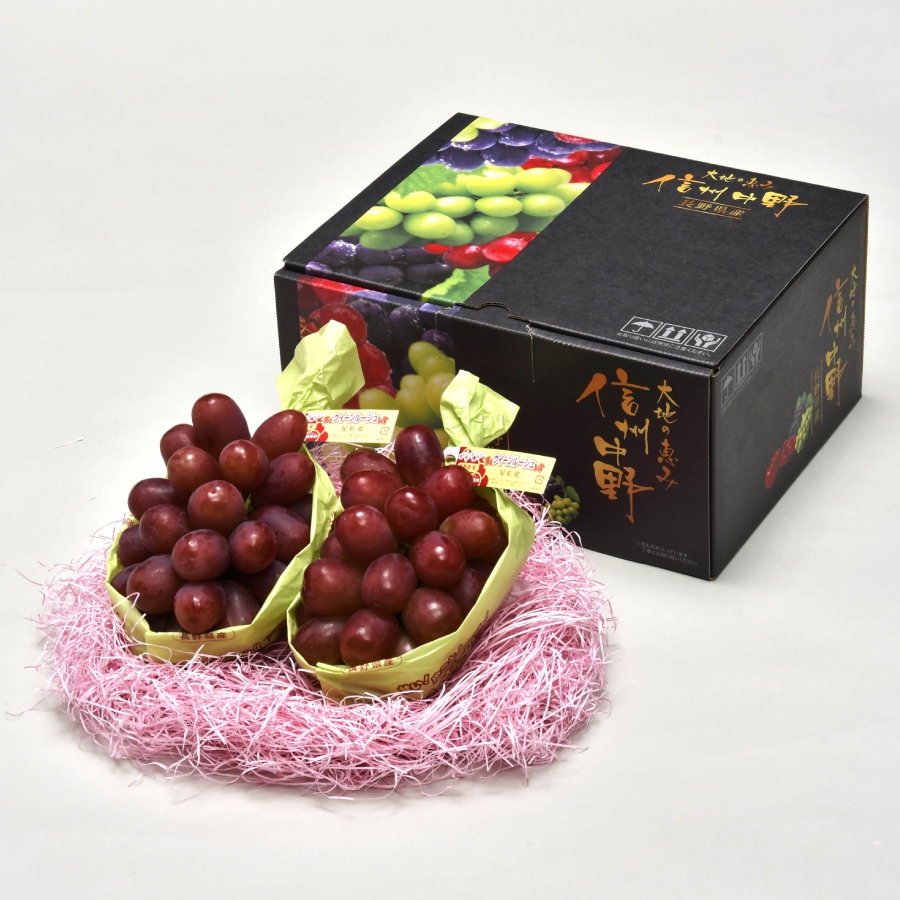 長野県オリジナル品種クイーンルージュ4Lサイズ2房1.3kg（三越伊勢丹選定）