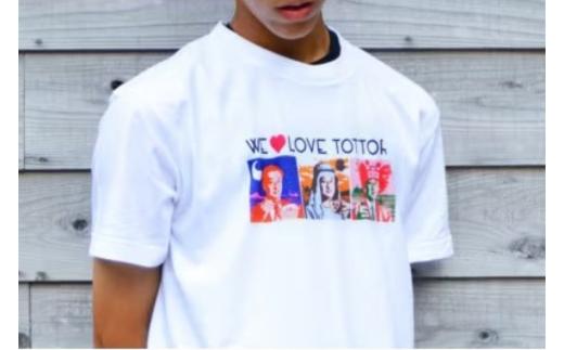 【平井知事グッズ】WE LOVE TOTTORI Tシャツ(ホワイト) Mサイズ (T1-16-2)