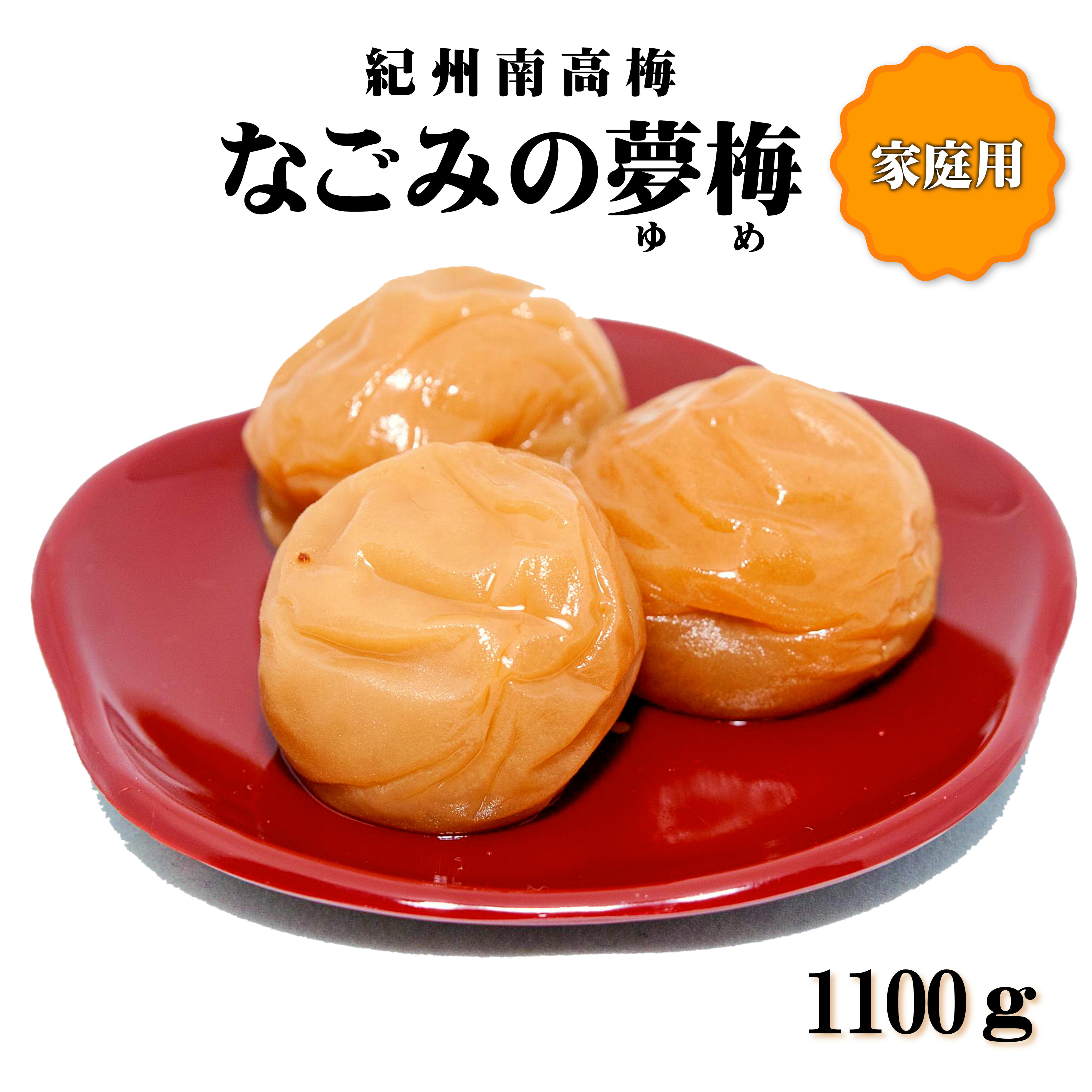 【ふるさと納税】紀州南高梅　なごみの夢梅　1100g　家庭用（B級、C級）