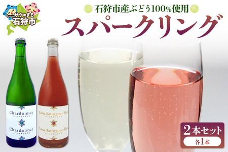 石狩市産ぶどうで作ったスパークリングワイン 2本セット
