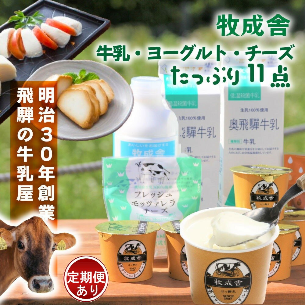 ＜牧成舎＞こだわり 牛乳 ヨーグルト チーズ 乳製品よりどりセット