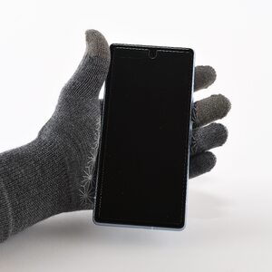 R×L（アールエル） メリノウール グローブ ライト G チャコール SMサイズ