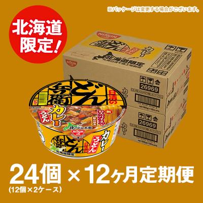 ふるさと納税 千歳市 【定期便12カ月】日清 北のどん兵衛 カレーうどん [北海道仕様]24個 |  | 02