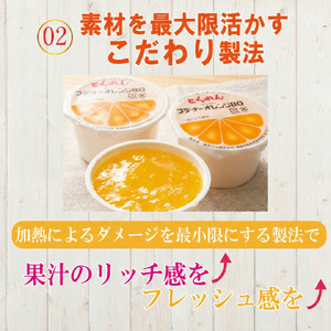 ゼリー オレンジ 12個  入り プデナー ゼリー フルーツ とくれん フルーツゼリー 給食 
