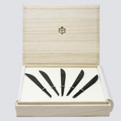 ふるさと納税 長崎市 本べっ甲お菓子切りセット 小  5本セット　〜長崎べっ甲細工まるとみ〜