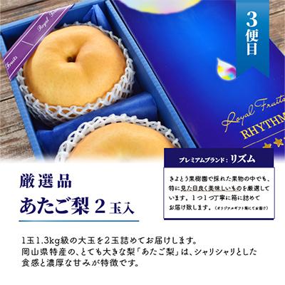 ふるさと納税 真庭市 【発送月固定定期便】【2026年先行予約】桃、ぶどう、梨の最上級品を旬にお届け!(岡山県産)全3回 |  | 03