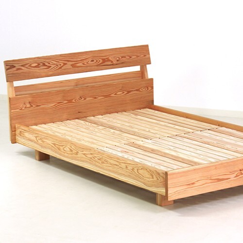 【Foreque】小国杉ベッド　セミダブル ベッド コンセント付き 木製 木 小国杉 天然木 熊本 阿蘇 南小国町 送料無料