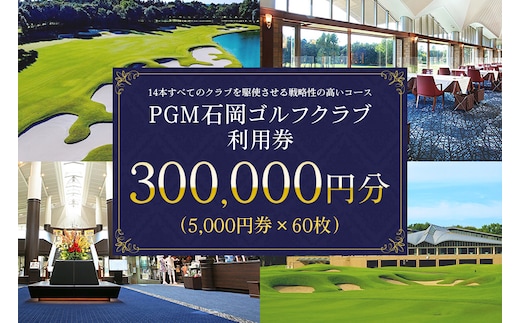 
										
										PGM石岡ゴルフクラブ利用券30万円分 64-D
									