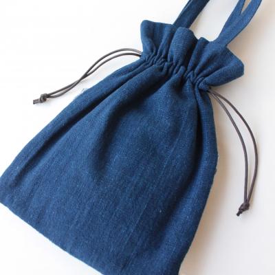 ふるさと納税 池田市 Shokuの店 手織りの布の巾着バッグとめがねがま口 |  | 01