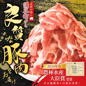 豚肉 切り落とし 涌谷町産 宮城野ポーク 豚切り落とし 500g (250g×2P) 【sari007】