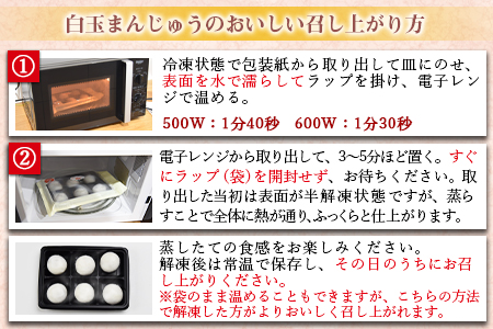 ＜国富町名物！白玉まんじゅう(6個入り×4パック)＞翌月末迄に順次出荷【 和菓子 おやつ お茶請け 饅頭 お饅頭 お団子 団子　手土産 小豆 あんこ　】