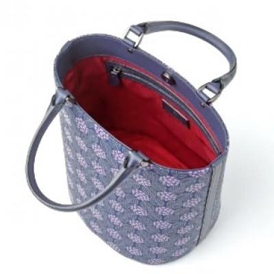 ふるさと納税 山梨県 甲州印伝　手提げ　「みその(紫陽花柄)」 |  | 03