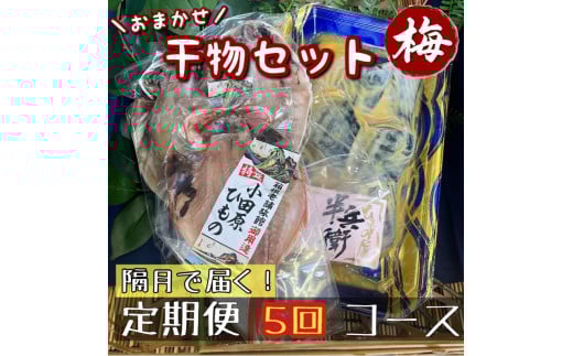 【隔月定期便5回】厳選！小田原の旬の干物セット 梅【 まぐろや 神奈川県小田原市 】