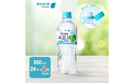 
【JR東日本クロスステーション　ウォータービジネスカンパニー】From AQUA 谷川連峰の天然水　550ml×24本×2箱 水 天然水 谷川連峰 From AQUA フロムアクア 500ml以上
